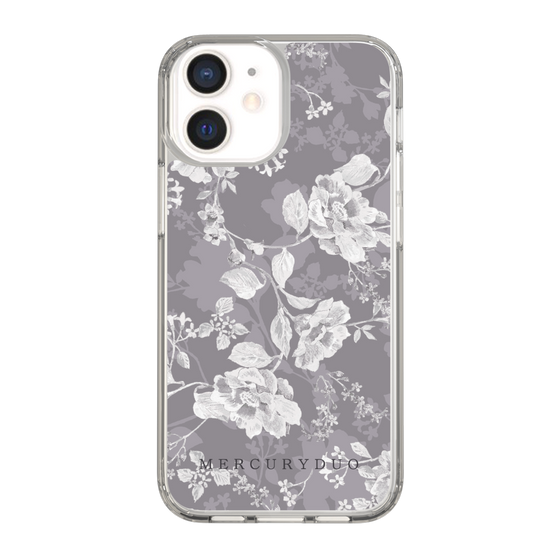Slim Protection Case［ MERCURYDUO - NuanceFlower -Grey ］