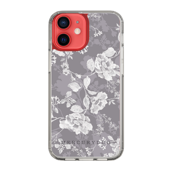 Slim Protection Case［ MERCURYDUO - NuanceFlower -Grey ］
