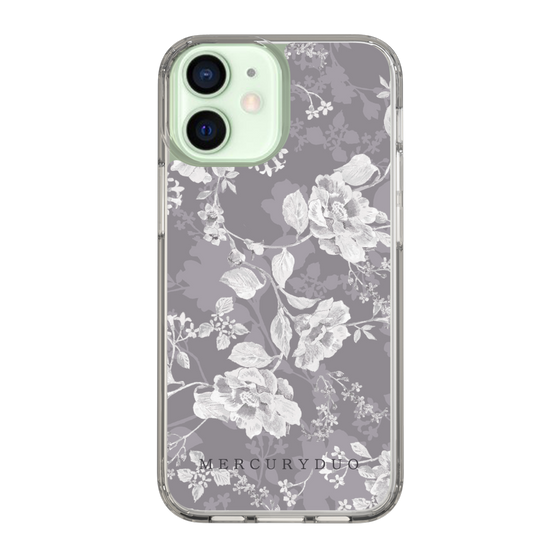 Slim Protection Case［ MERCURYDUO - NuanceFlower -Grey ］