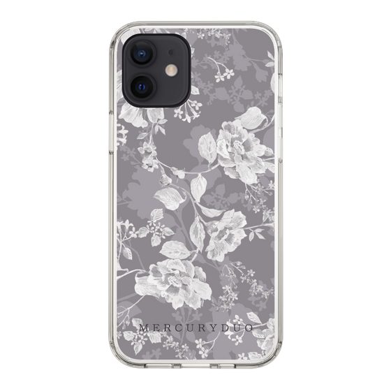 Slim Protection Case［ MERCURYDUO - NuanceFlower -Grey ］