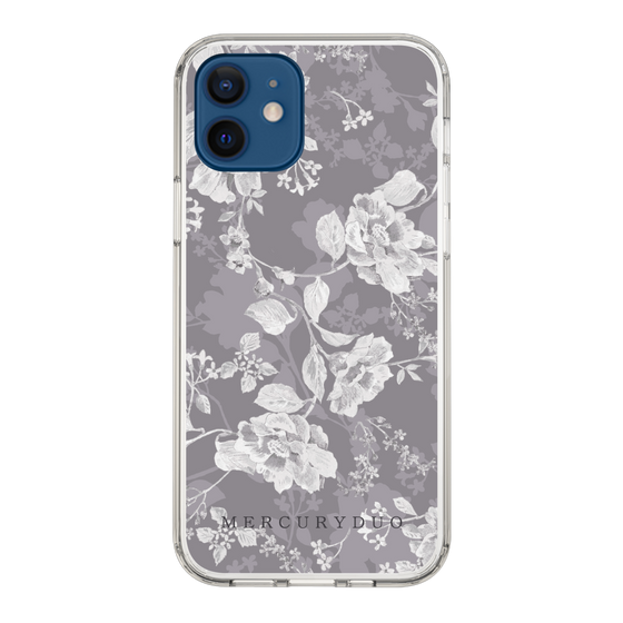 Slim Protection Case［ MERCURYDUO - NuanceFlower -Grey ］
