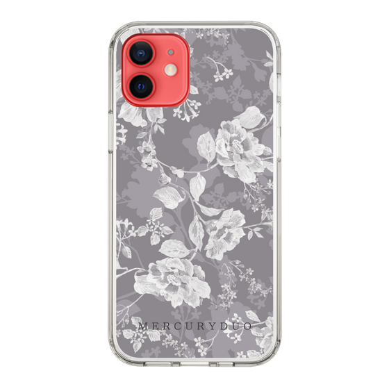 Slim Protection Case［ MERCURYDUO - NuanceFlower -Grey ］