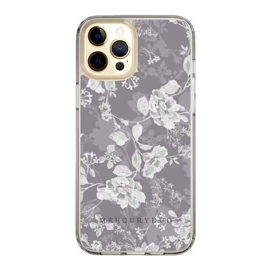 Slim Protection Case［ MERCURYDUO - NuanceFlower -Grey ］