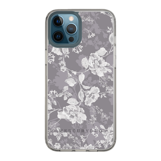 Slim Protection Case［ MERCURYDUO - NuanceFlower -Grey ］