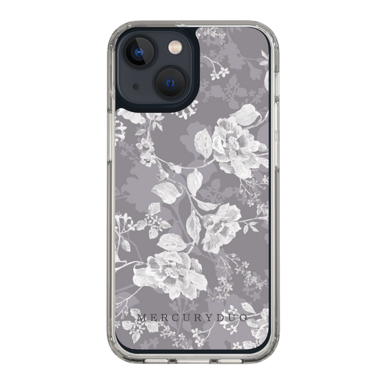 Slim Protection Case［ MERCURYDUO - NuanceFlower -Grey ］