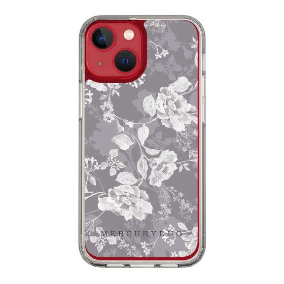 Slim Protection Case［ MERCURYDUO - NuanceFlower -Grey ］