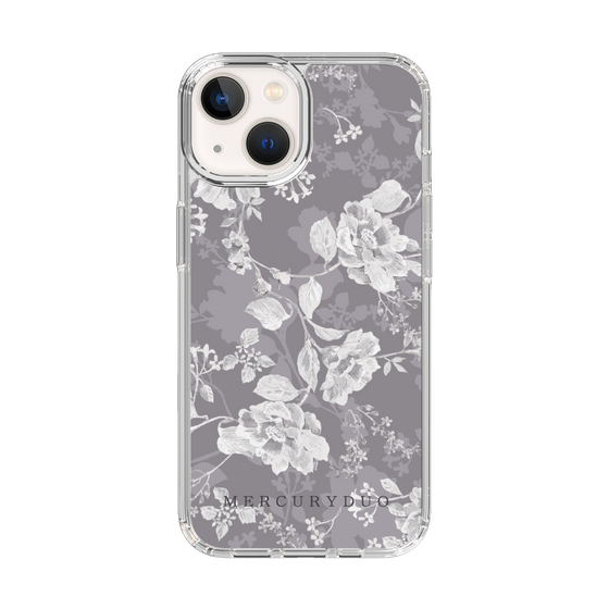 Slim Protection Case［ MERCURYDUO - NuanceFlower -Grey ］