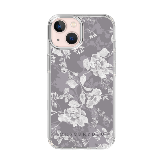 Slim Protection Case［ MERCURYDUO - NuanceFlower -Grey ］