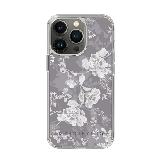 Slim Protection Case［ MERCURYDUO - NuanceFlower -Grey ］