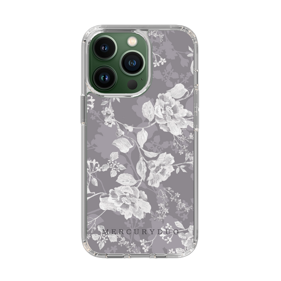 Slim Protection Case［ MERCURYDUO - NuanceFlower -Grey ］