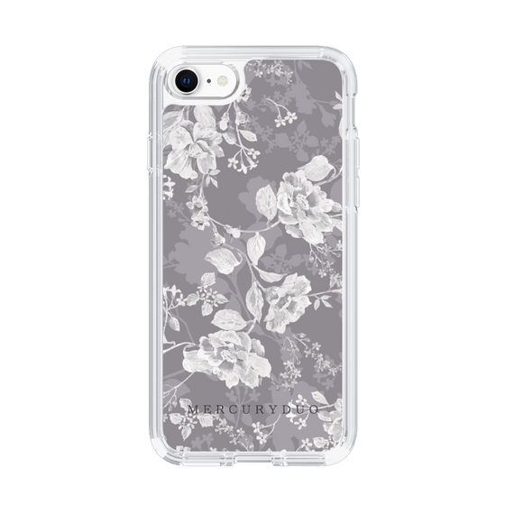 Slim Protection Case［ MERCURYDUO - NuanceFlower -Grey ］