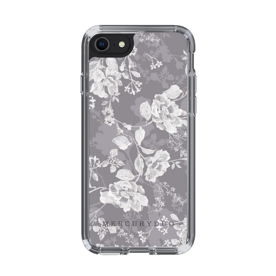 Slim Protection Case［ MERCURYDUO - NuanceFlower -Grey ］