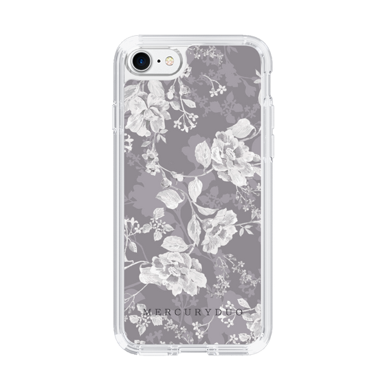 Slim Protection Case［ MERCURYDUO - NuanceFlower -Grey ］