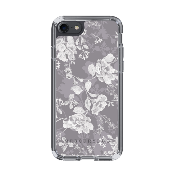 Slim Protection Case［ MERCURYDUO - NuanceFlower -Grey ］