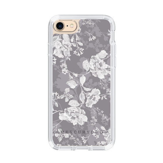 Slim Protection Case［ MERCURYDUO - NuanceFlower -Grey ］