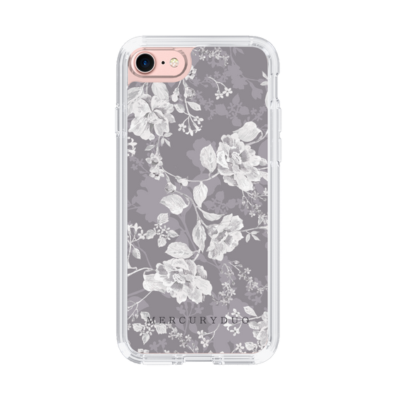 Slim Protection Case［ MERCURYDUO - NuanceFlower -Grey ］