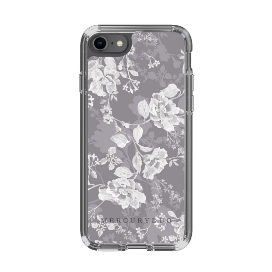Slim Protection Case［ MERCURYDUO - NuanceFlower -Grey ］