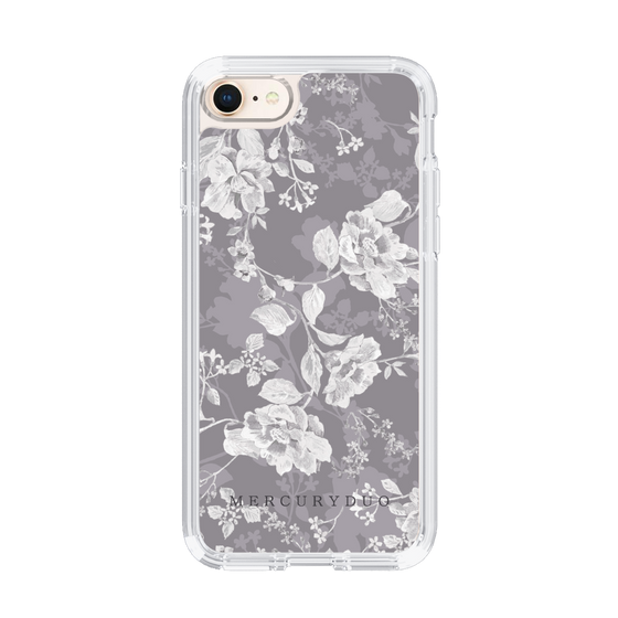 Slim Protection Case［ MERCURYDUO - NuanceFlower -Grey ］