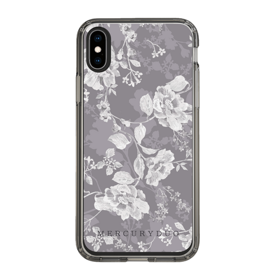 Slim Protection Case［ MERCURYDUO - NuanceFlower -Grey ］