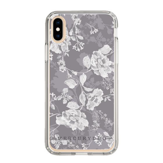 Slim Protection Case［ MERCURYDUO - NuanceFlower -Grey ］