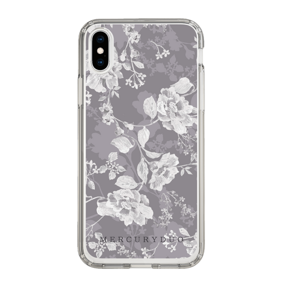 Slim Protection Case［ MERCURYDUO - NuanceFlower -Grey ］