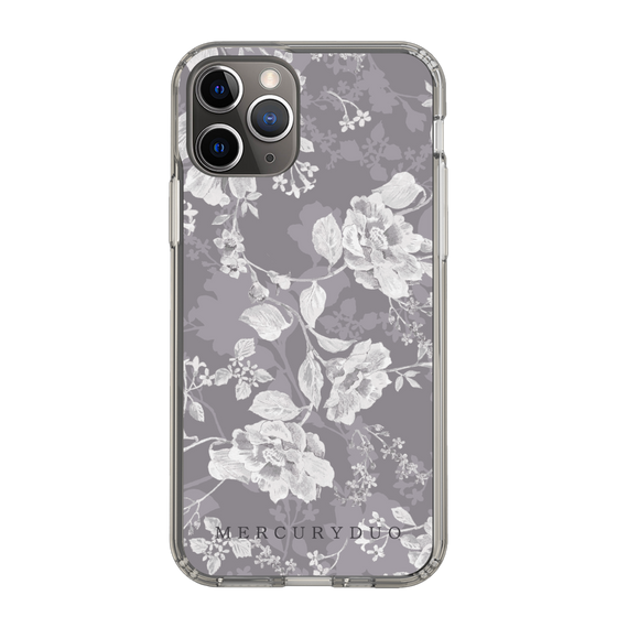 Slim Protection Case［ MERCURYDUO - NuanceFlower -Grey ］