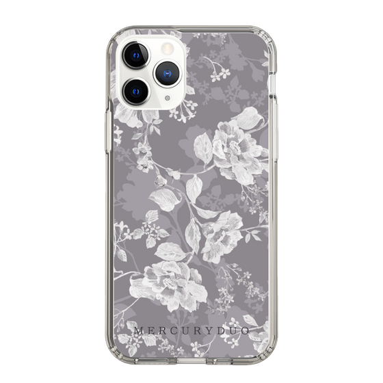 Slim Protection Case［ MERCURYDUO - NuanceFlower -Grey ］