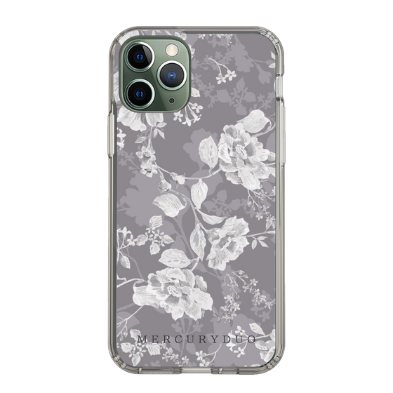 Slim Protection Case［ MERCURYDUO - NuanceFlower -Grey ］