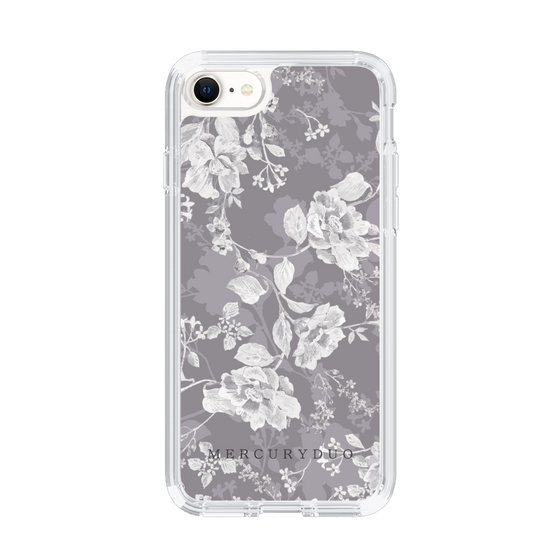 Slim Protection Case［ MERCURYDUO - NuanceFlower -Grey ］