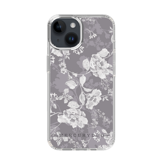 Slim Protection Case［ MERCURYDUO - NuanceFlower -Grey ］