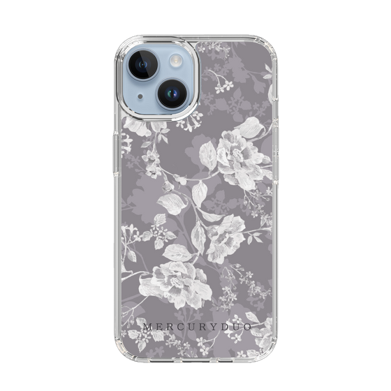 Slim Protection Case［ MERCURYDUO - NuanceFlower -Grey ］
