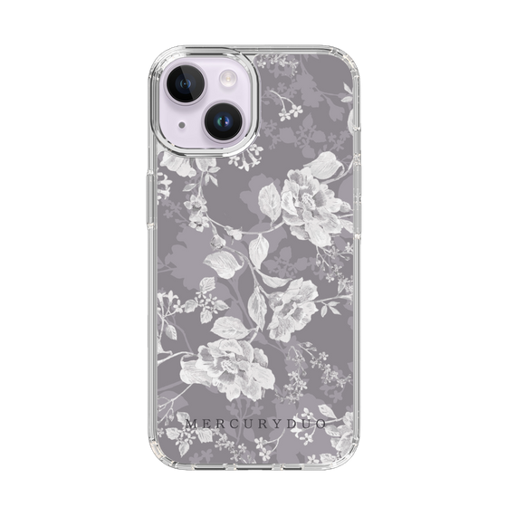 Slim Protection Case［ MERCURYDUO - NuanceFlower -Grey ］