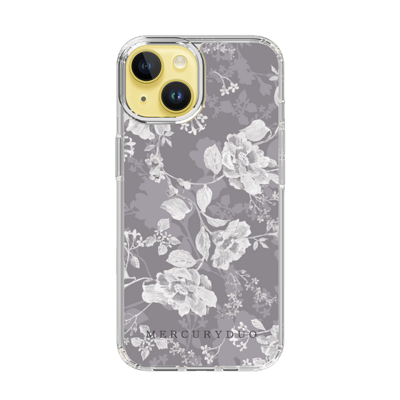Slim Protection Case［ MERCURYDUO - NuanceFlower -Grey ］