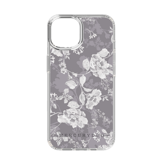 Slim Protection Case［ MERCURYDUO - NuanceFlower -Grey ］