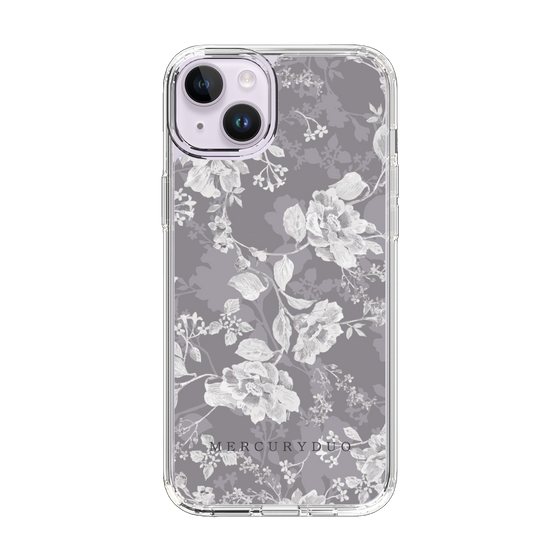Slim Protection Case［ MERCURYDUO - NuanceFlower -Grey ］