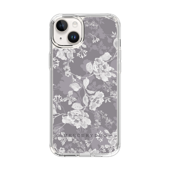Slim Protection Case［ MERCURYDUO - NuanceFlower -Grey ］