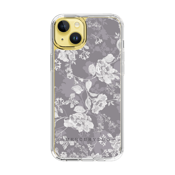 Slim Protection Case［ MERCURYDUO - NuanceFlower -Grey ］