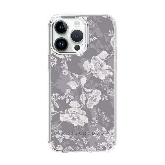 Slim Protection Case［ MERCURYDUO - NuanceFlower -Grey ］
