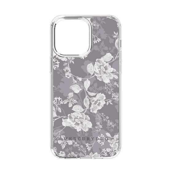 Slim Protection Case［ MERCURYDUO - NuanceFlower -Grey ］