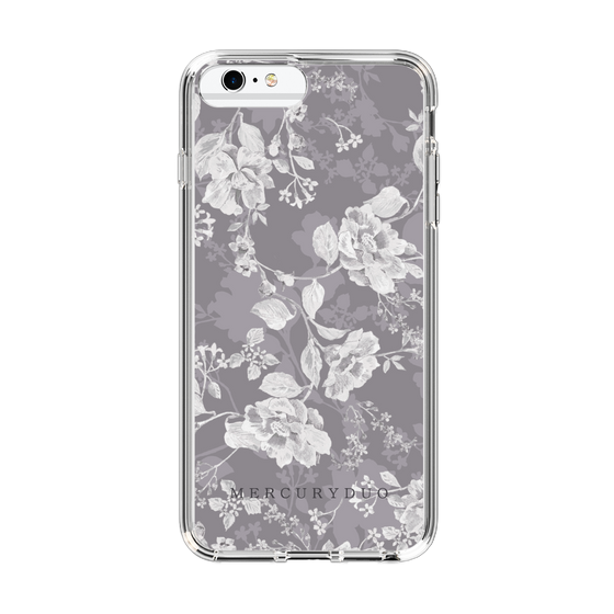 Slim Protection Case［ MERCURYDUO - NuanceFlower -Grey ］