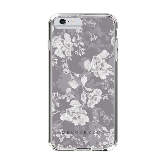 Slim Protection Case［ MERCURYDUO - NuanceFlower -Grey ］