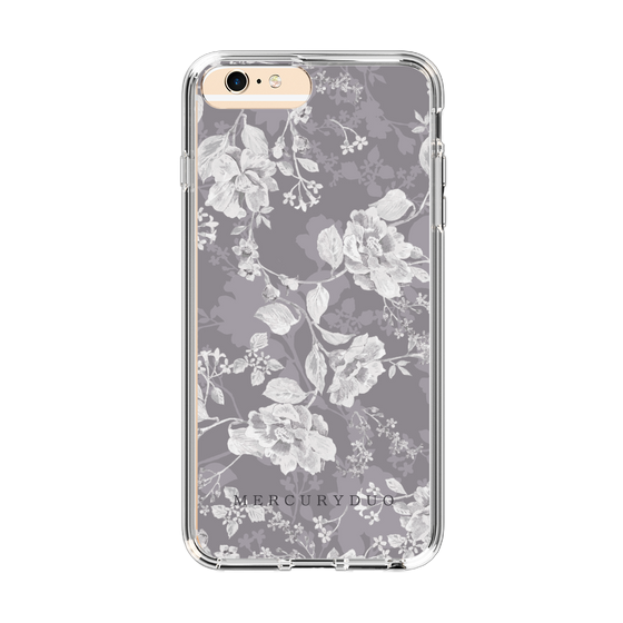 Slim Protection Case［ MERCURYDUO - NuanceFlower -Grey ］