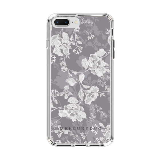 Slim Protection Case［ MERCURYDUO - NuanceFlower -Grey ］