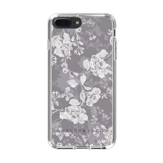 Slim Protection Case［ MERCURYDUO - NuanceFlower -Grey ］