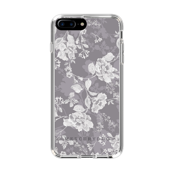 Slim Protection Case［ MERCURYDUO - NuanceFlower -Grey ］