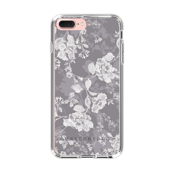 Slim Protection Case［ MERCURYDUO - NuanceFlower -Grey ］