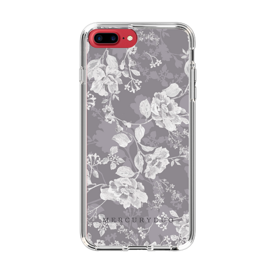Slim Protection Case［ MERCURYDUO - NuanceFlower -Grey ］
