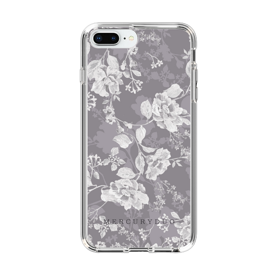 Slim Protection Case［ MERCURYDUO - NuanceFlower -Grey ］