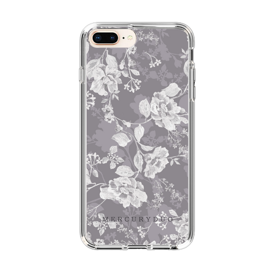 Slim Protection Case［ MERCURYDUO - NuanceFlower -Grey ］