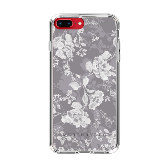 Slim Protection Case［ MERCURYDUO - NuanceFlower -Grey ］